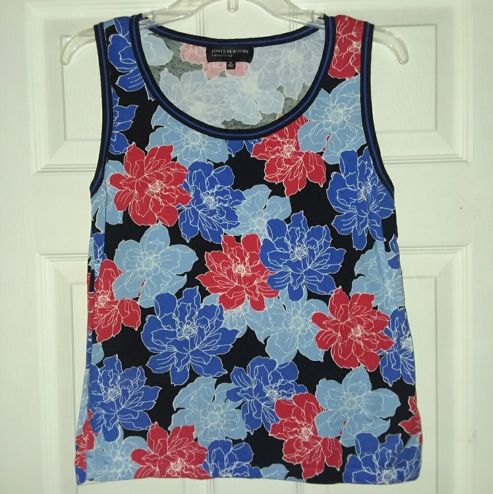 Jones NY Floral Tank NWOT